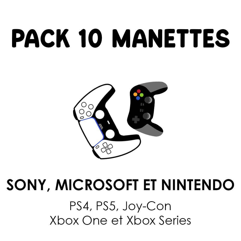 Pack 10 Manettes