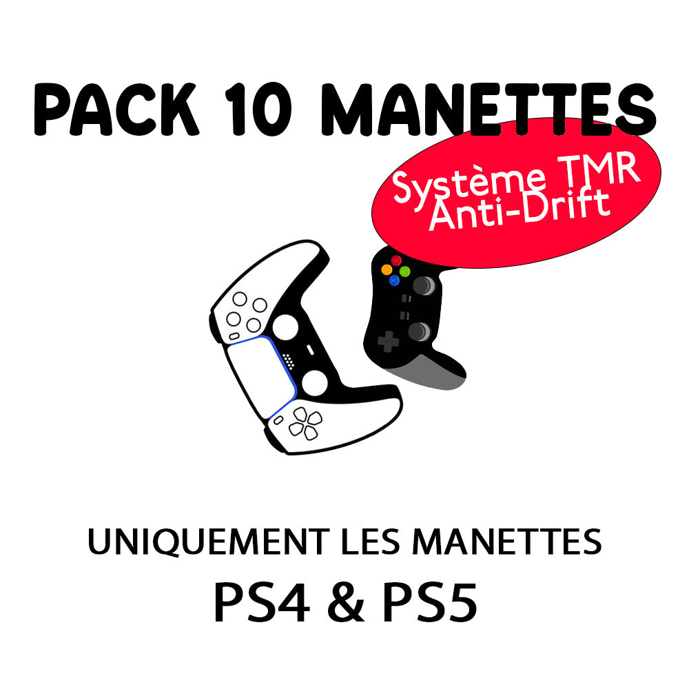 Pack 10 Manettes Anti-Drift TMR